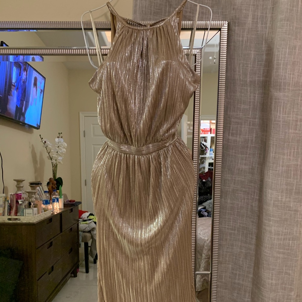 Gold maxi dress